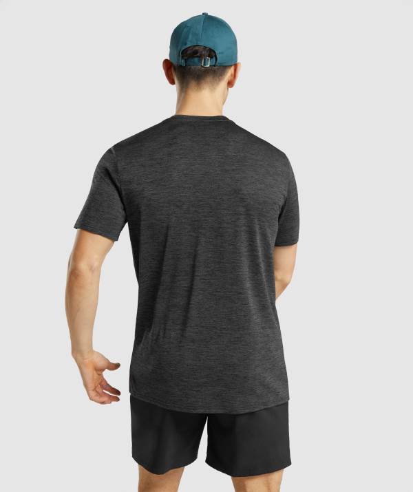 Panske Tricka Gymshark Arrival Marl Čierne | UC4026518